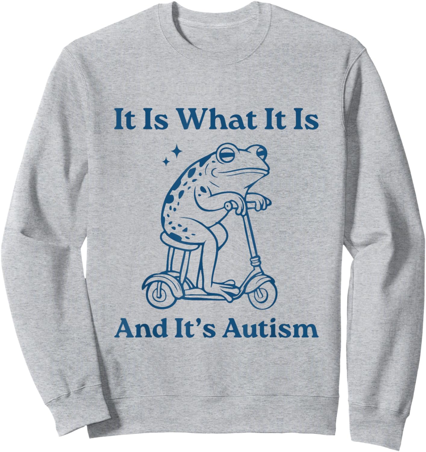 It Is What It Is And It's Autism Retro Autism Awareness Sweatshirt - Sweatshirt | Ash