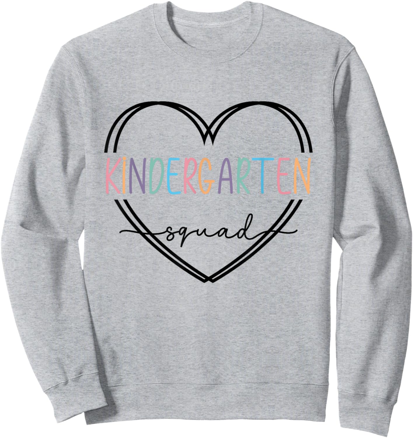Kindergarten Squad Girls Boys Teacher Team Sweatshirt - Sweatshirt | Ash