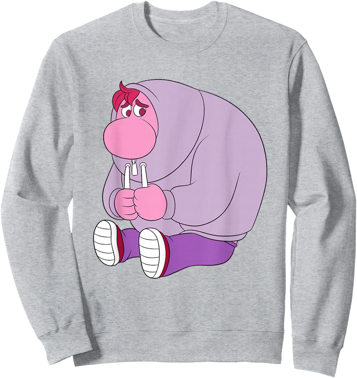 Disney Pixar Inside Out 2 Cute Embarrassment Chest Portrait Sweatshirt - Sweatshirt | Ash