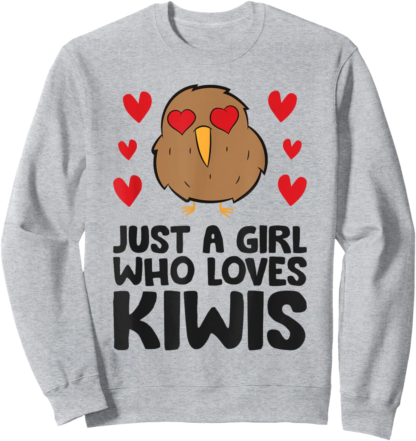 Just A Girl Who Loves Kiwis Cute Kiwi Bird Sweatshirt - Sweatshirt | Ash