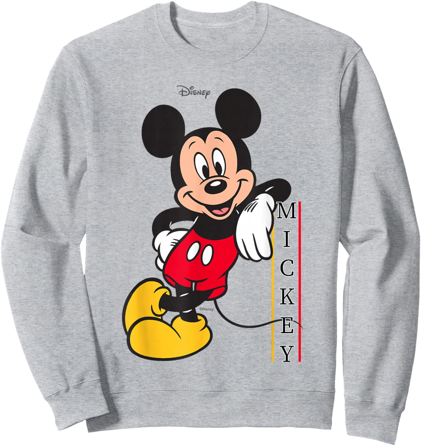 Disney Mickey and Friends Classic Standing Pose Sweatshirt - Sweatshirt | Ash