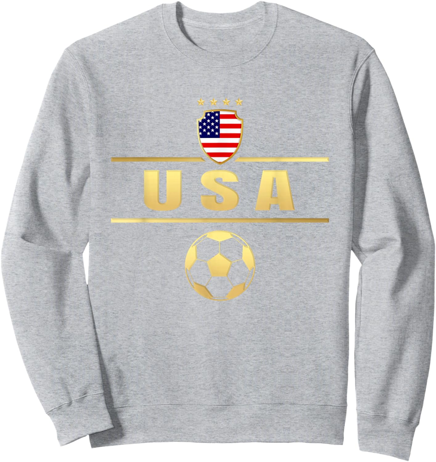 American Flag Soccer Shirt Women's Soccer Girls Soccer Sweatshirt - Sweatshirt | Ash