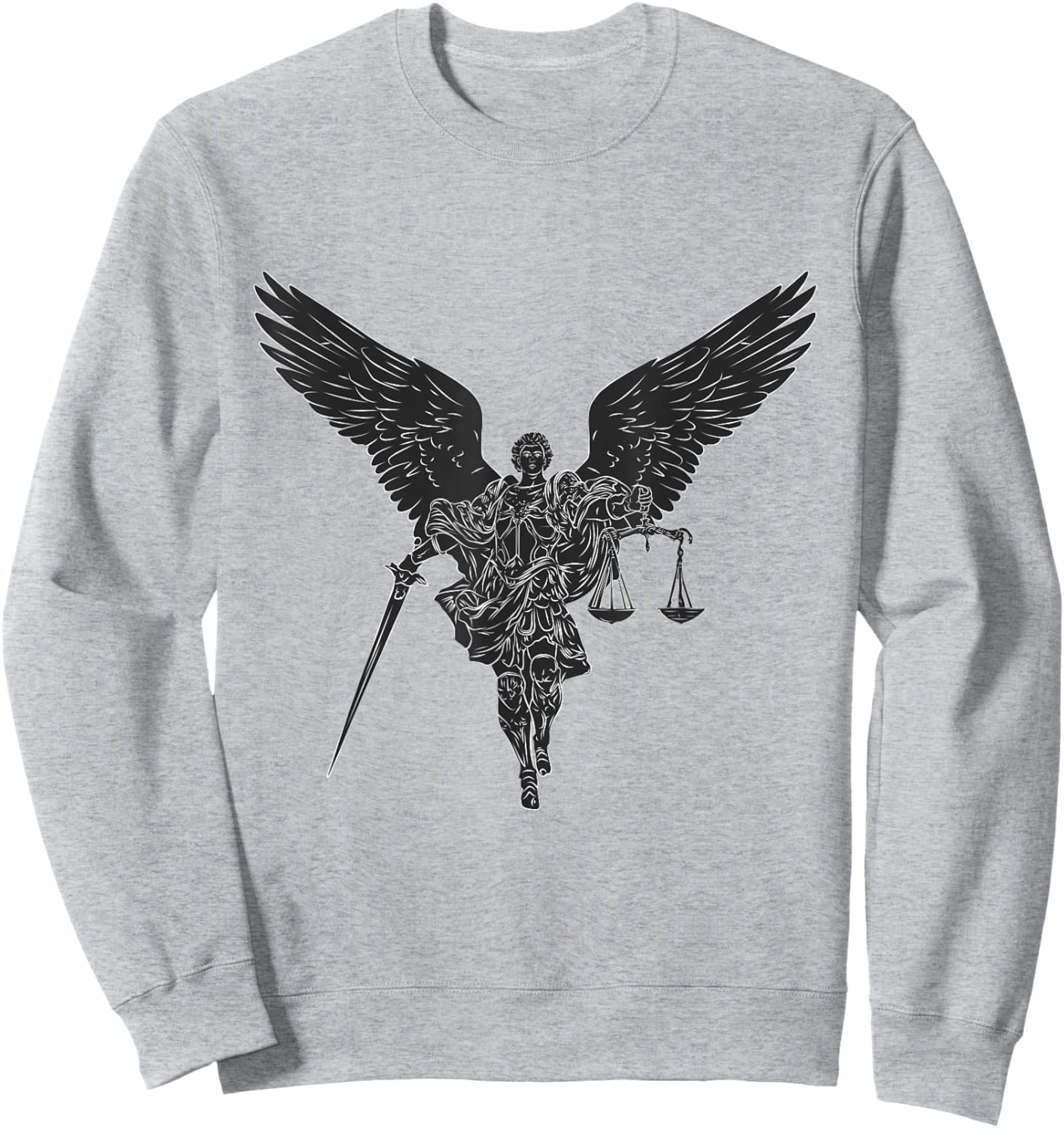 St Michael the archangel warrior of justice. Christian faith Sweatshirt - Sweatshirt | Ash