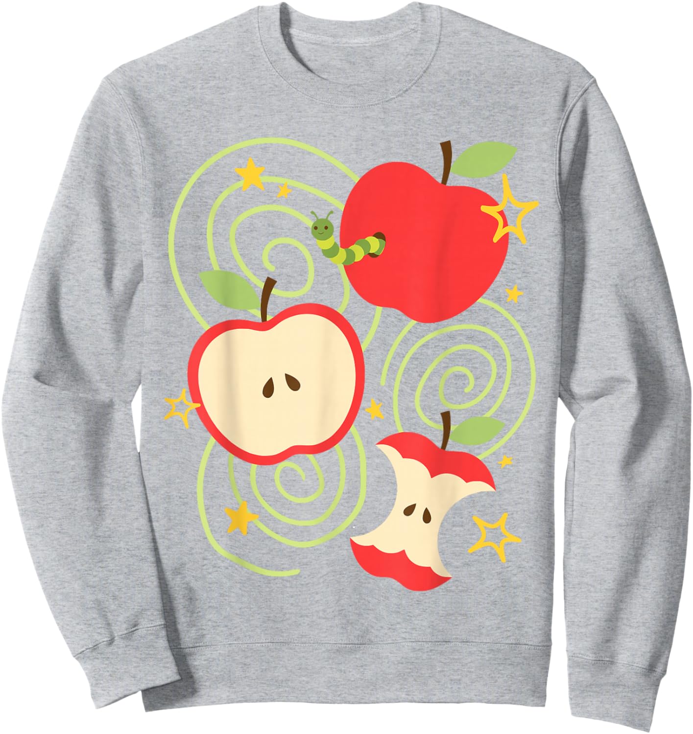 y2k Apple Kawaii Cute Vintage 90s Retro Summer Teen Sweatshirt - Sweatshirt | Ash