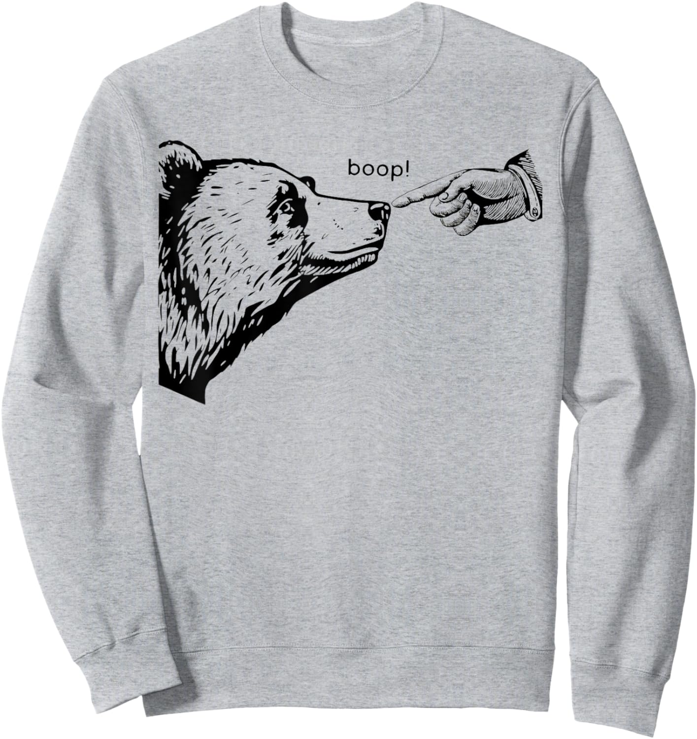 Boop Bear Sweatshirt - Sweatshirt | Ash