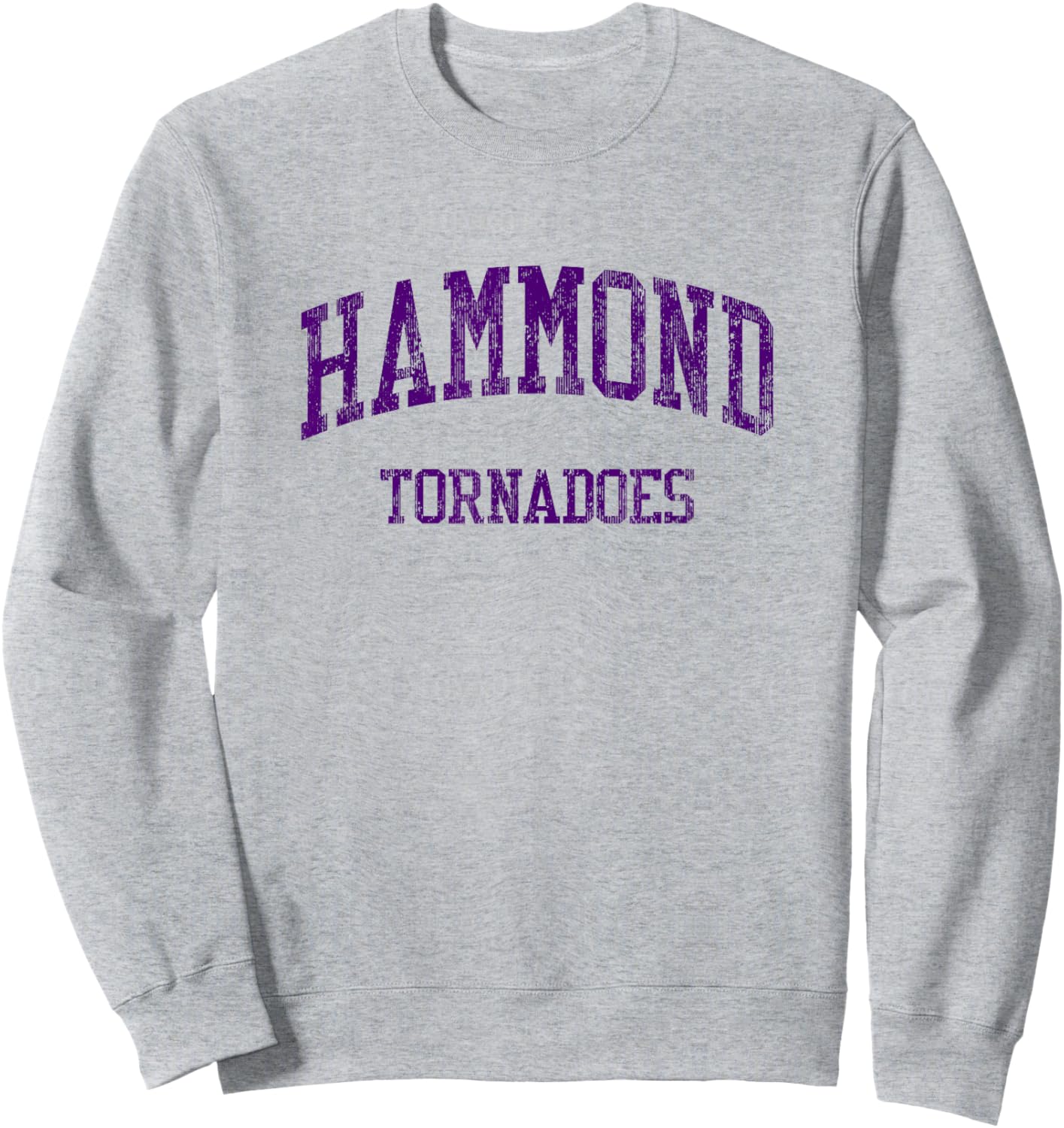 Hammond High School HS Hammond LA Vintage Sports Sweatshirt - Sweatshirt | Ash