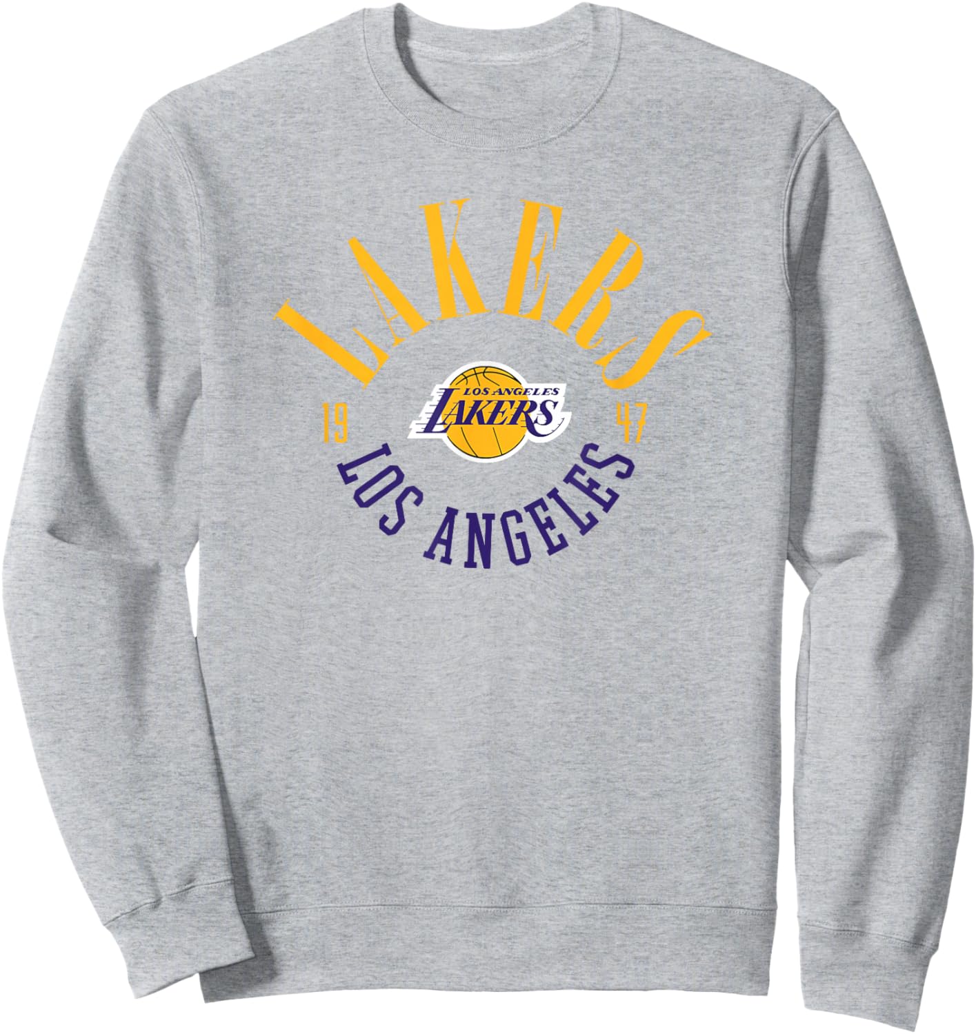 Official NBA Los Angeles Lakers Range Sweatshirt - Sweatshirt | Ash