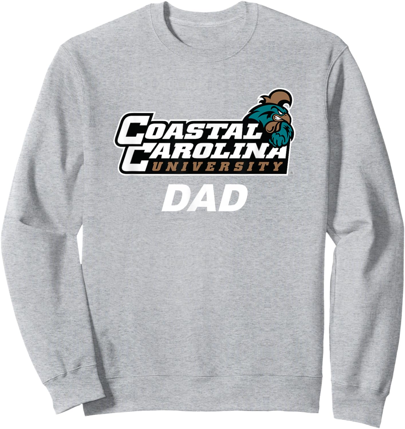Coastal Carolina University CCU Dad Sweatshirt - Sweatshirt | Ash