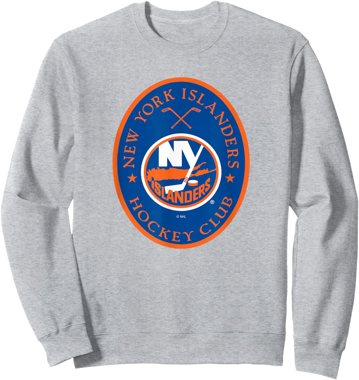 New York Islanders Iconic Officially Licensed Sweatshirt - Sweatshirt | Ash