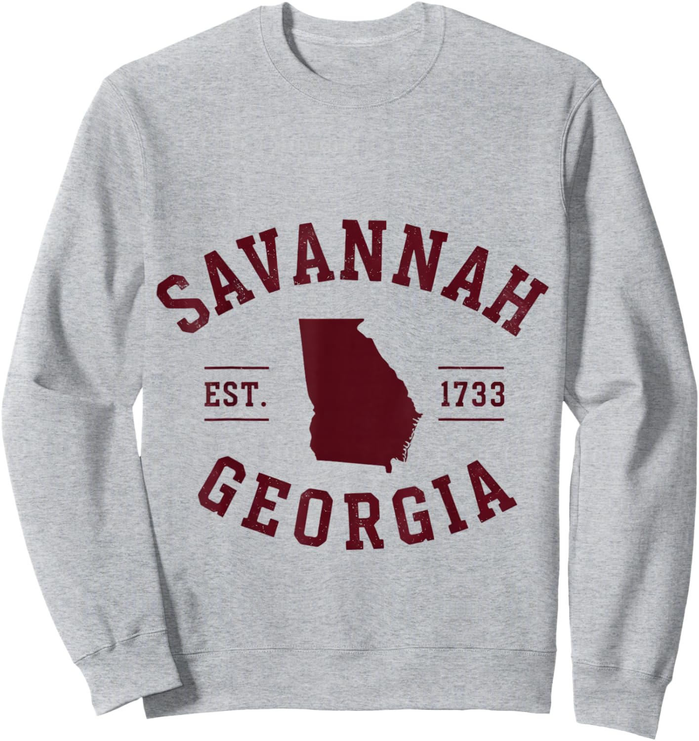 Savannah Georgia Est 1733 Vintage City Sweatshirt - Sweatshirt | Ash