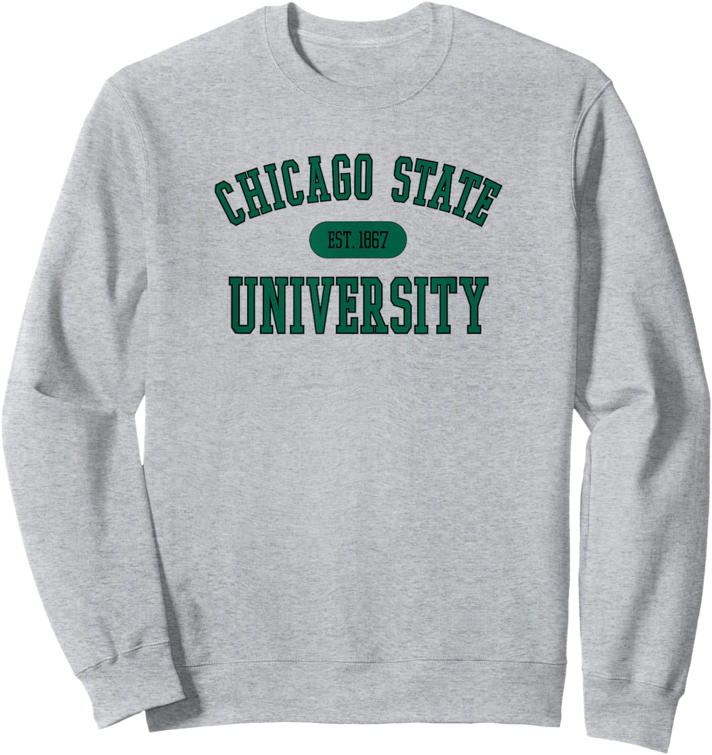 Chicago State Cougars Varsity Gray Officially Licensed Sweatshirt - Sweatshirt | Ash