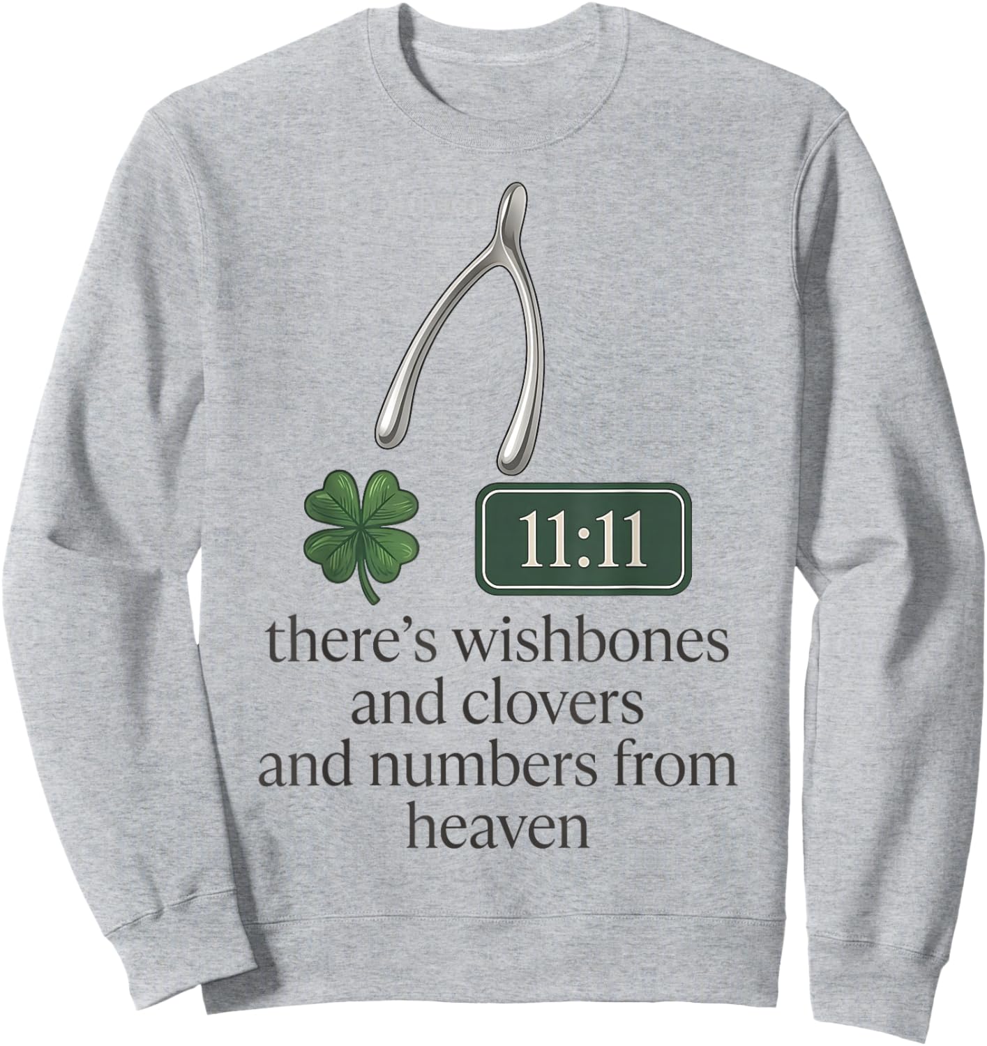 Theres Wishbones Clovers Retro Conan Gift Women Kids Sweatshirt - Sweatshirt | Ash