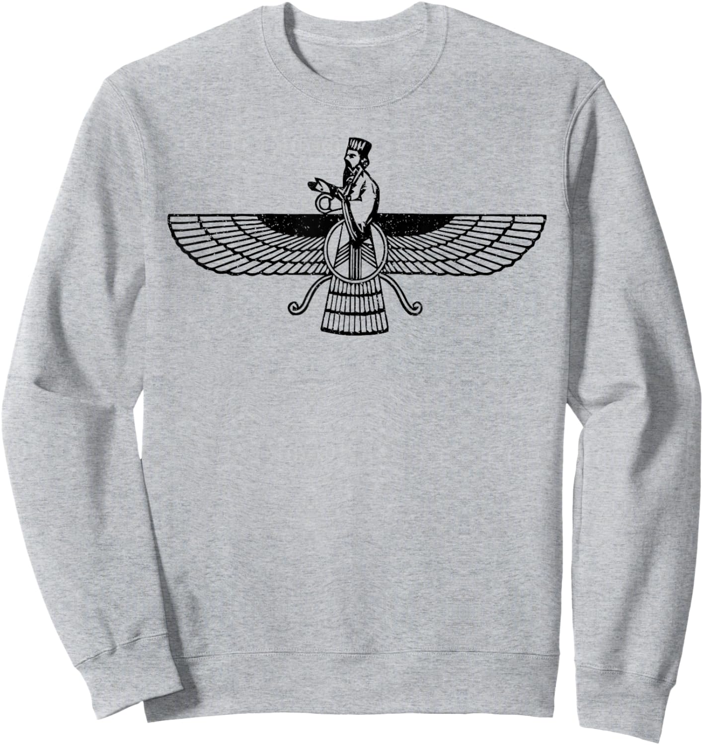 Symbol ZOROASTRIANISM OF FARAVAHAR Sweatshirt - Sweatshirt | Ash