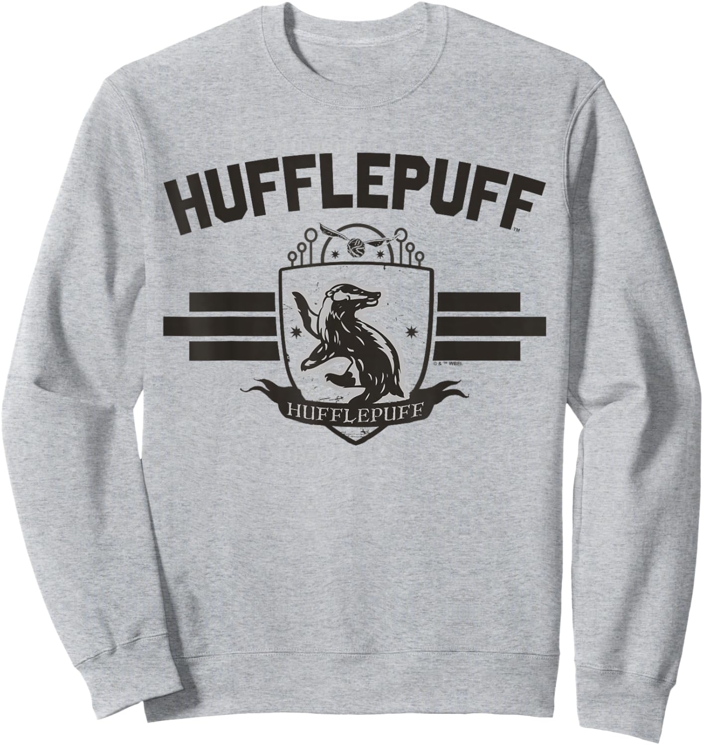 Harry Potter Hufflepuff Quidditch Bar Sweatshirt - Sweatshirt | Ash