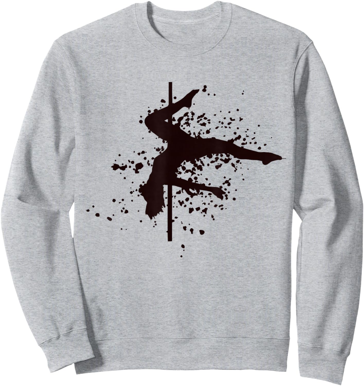 Poledance Bar Fitness Paint Splatters Femme Pole Dance Sweatshirt - Sweatshirt | Ash