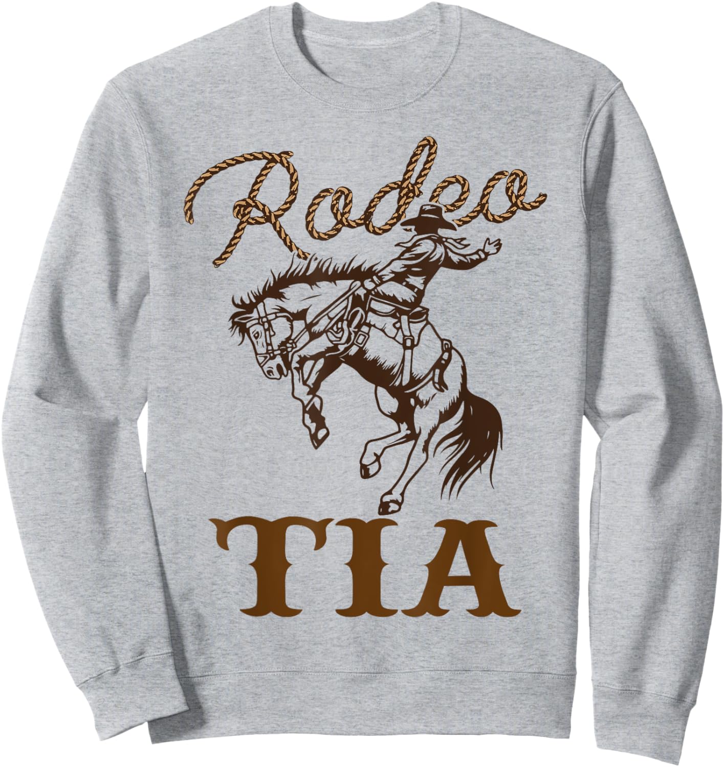 Tia Birthday Cowboy Cowgirl Western Rodeo Aunt Bday Party Sweatshirt - Sweatshirt | Ash