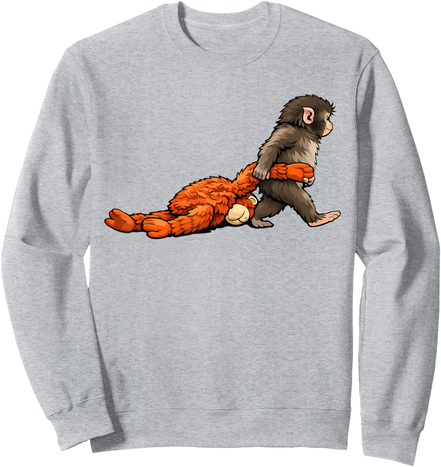 Monkey Punch Baby Shirt Little Punch Big Love Sweatshirt - Sweatshirt | Ash