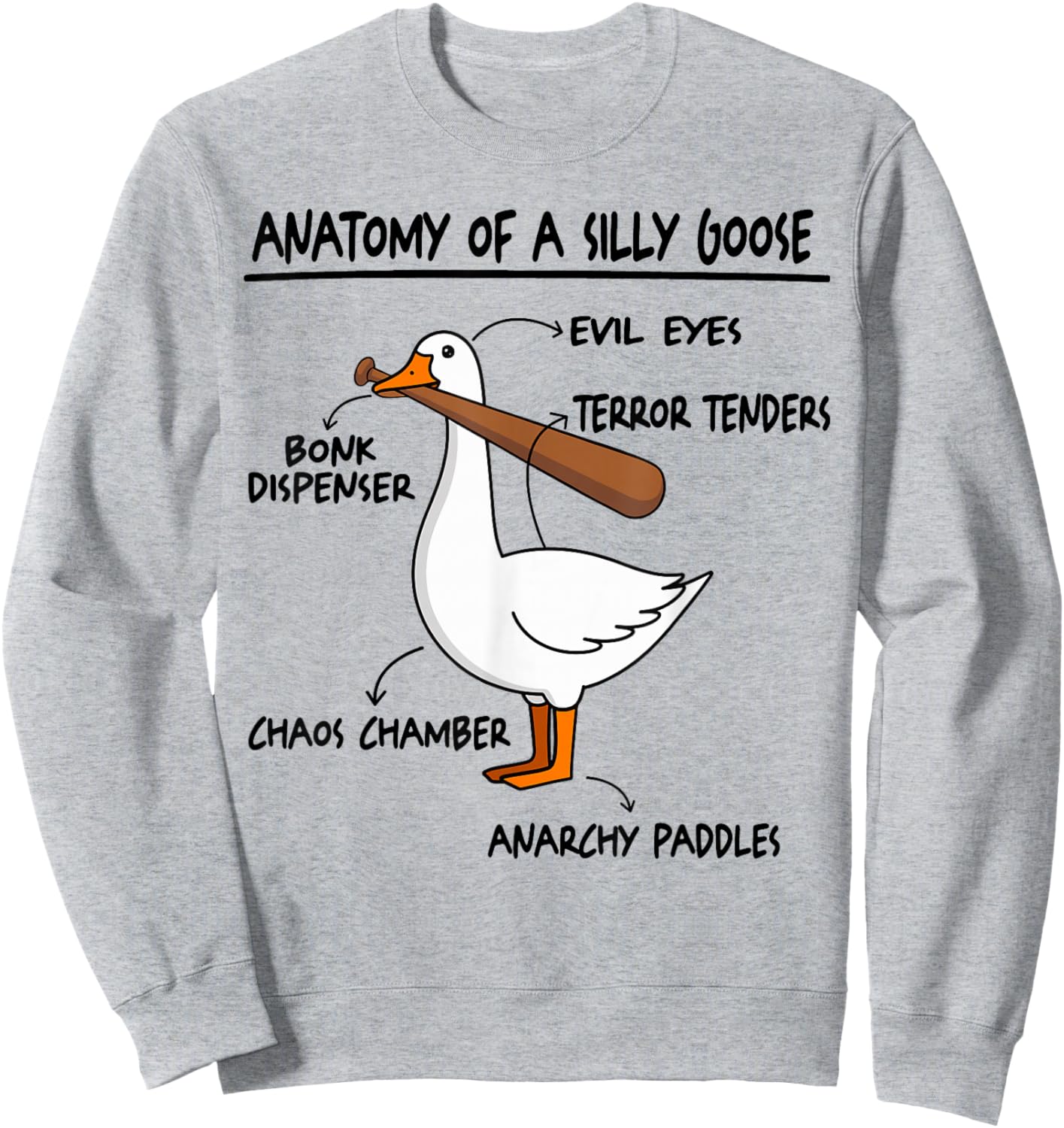 Anatomy Of A Silly Goose Sweatshirt - Sweatshirt | Ash