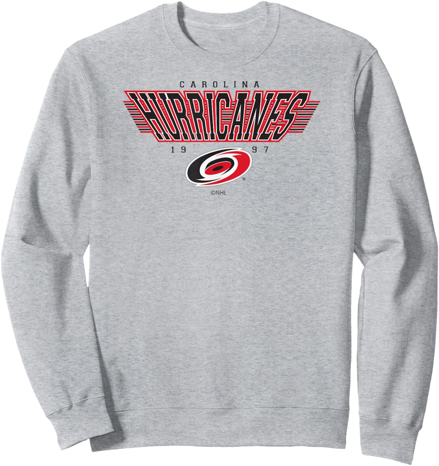 Carolina Hurricanes Laser Gray NHL Officially Licensed Sweatshirt - Sweatshirt | Ash