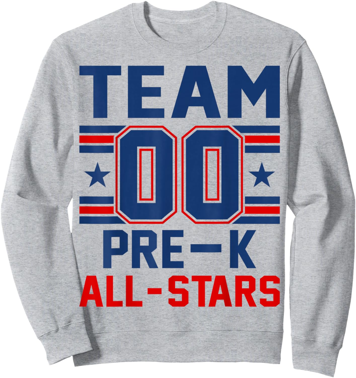 Kids Sports Preschool Team Pre-K All Stars Jersey Sweatshirt - Sweatshirt | Ash