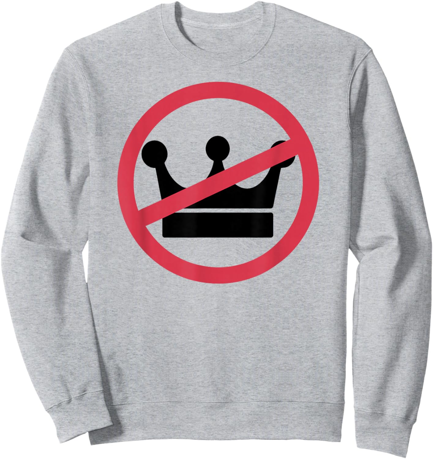 No Kings in America Pro Democracy Anti Monarchy Oligarchy Sweatshirt - Sweatshirt | Ash