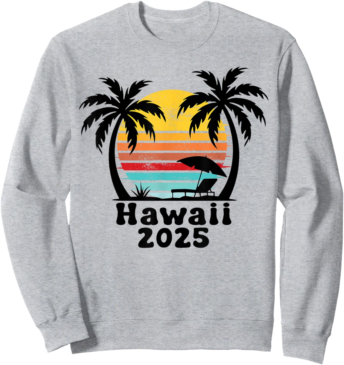 Hawaii 2025 Family Trip Friends Group Vacation Matching Sweatshirt - Sweatshirt | Ash