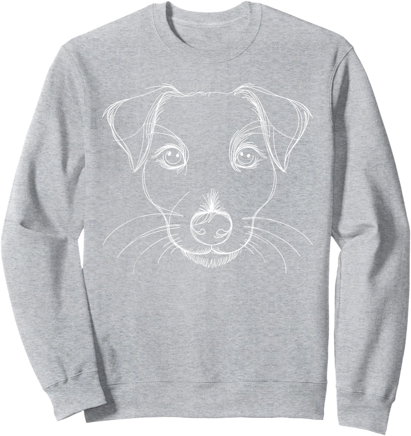 Line Art Jack Russell Terrier Jack Russells Sweatshirt - Sweatshirt | Ash