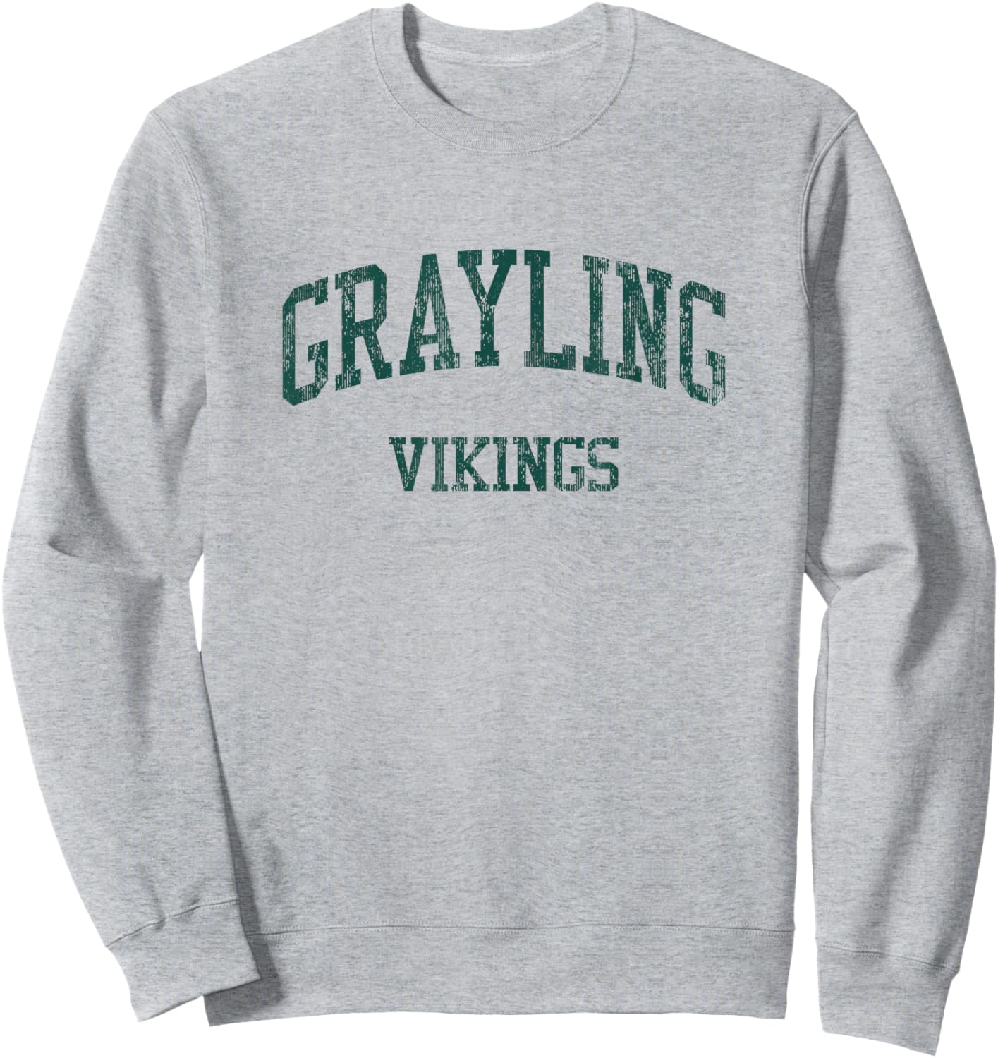 Grayling High School HS Grayling MI Vintage Sports Sweatshirt - Sweatshirt | Ash