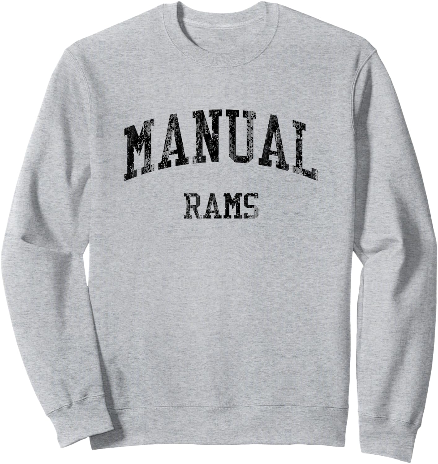 Manual High School HS Peoria IL Vintage Sports Sweatshirt - Sweatshirt | Ash