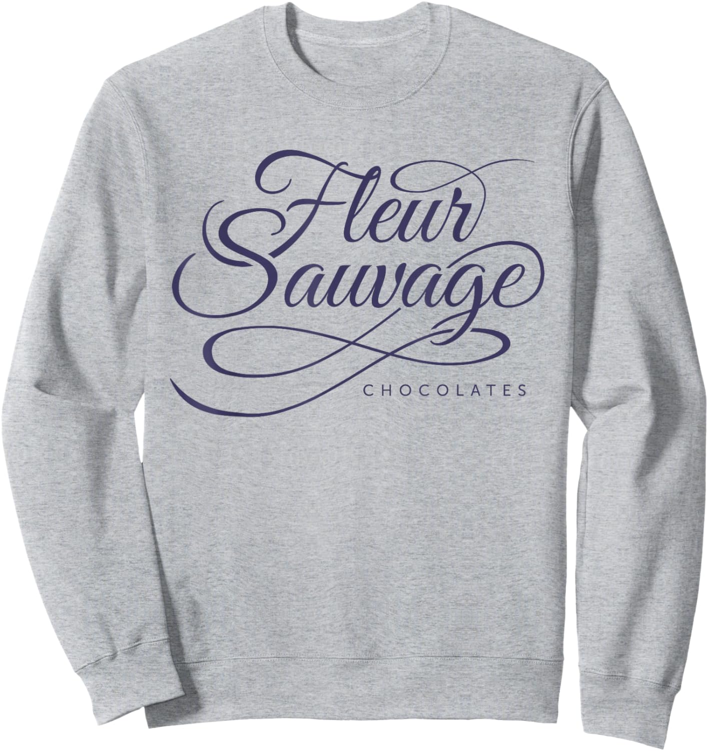 Fleur Sauvage Chocolate Basic Sweatshirt - Sweatshirt | Ash