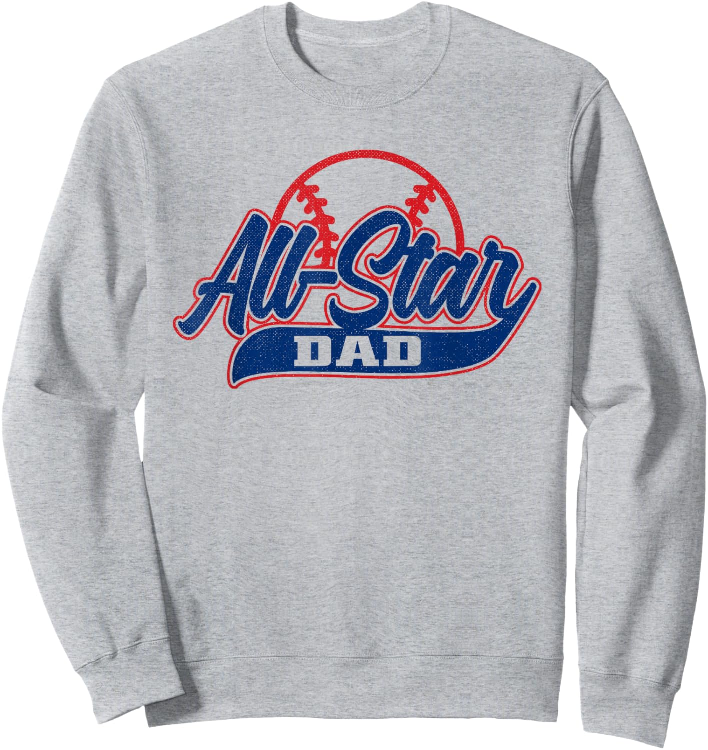 Baseball All-Star Dad Sweatshirt - Sweatshirt | Ash