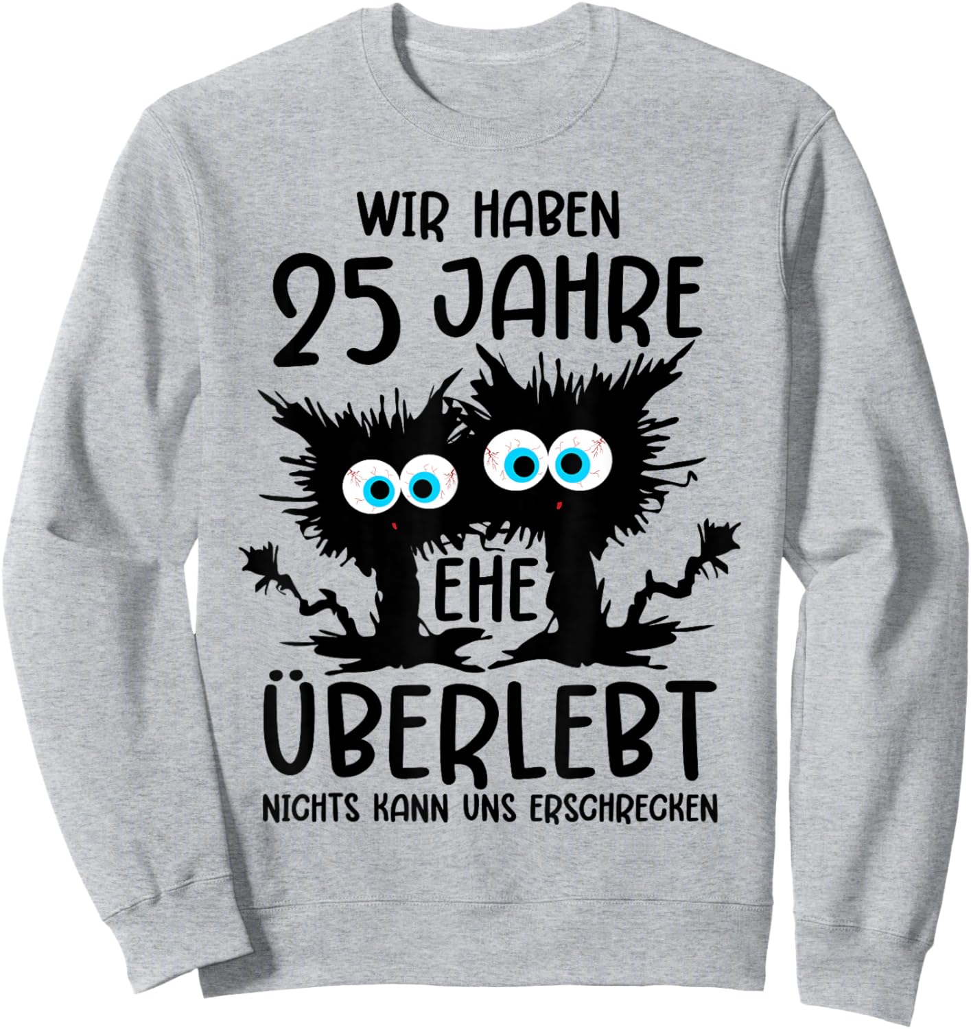 25 Jahre Verheiratet Silberhochzeit 25 Hochzeitstag Sweatshirt - Sweatshirt | Ash