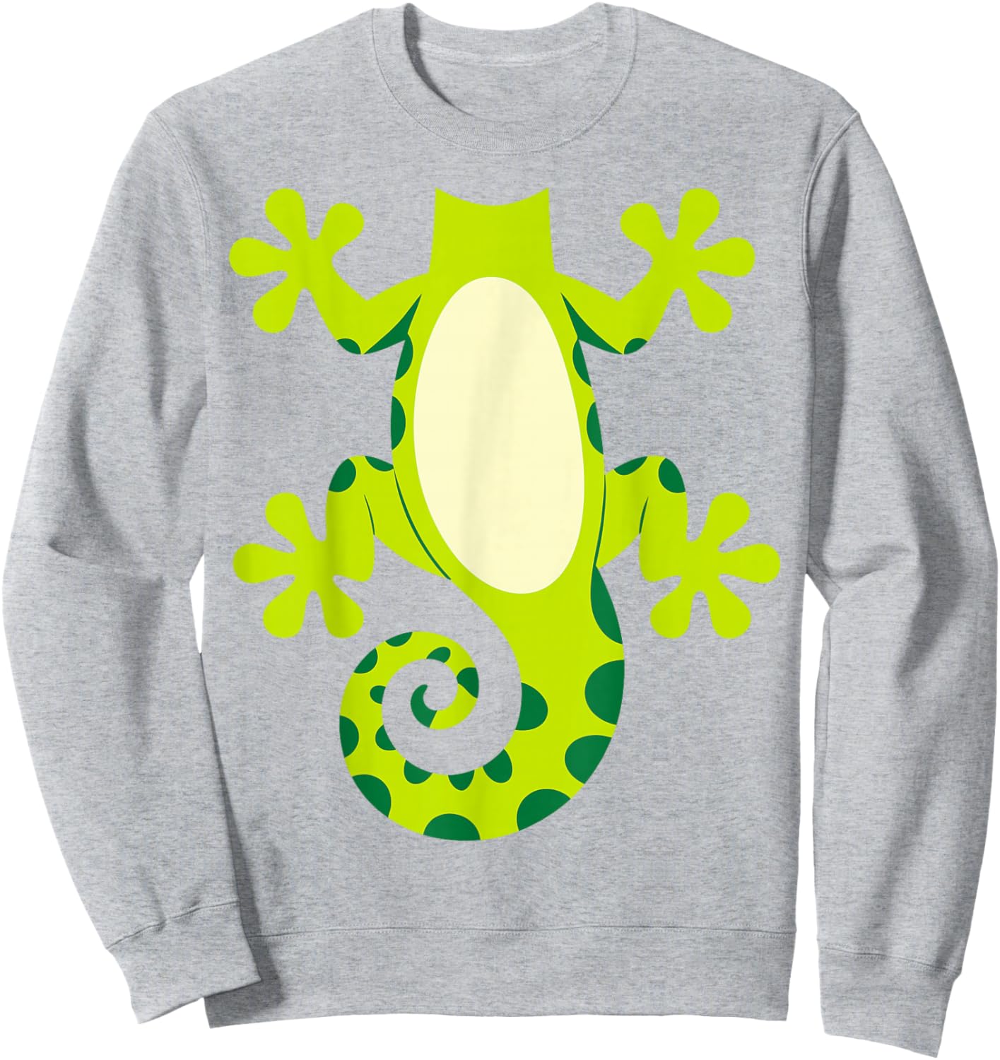 Gecko Shirt Adult Children Men Women Green Lizard Costume Sweatshirt - Sweatshirt | Ash