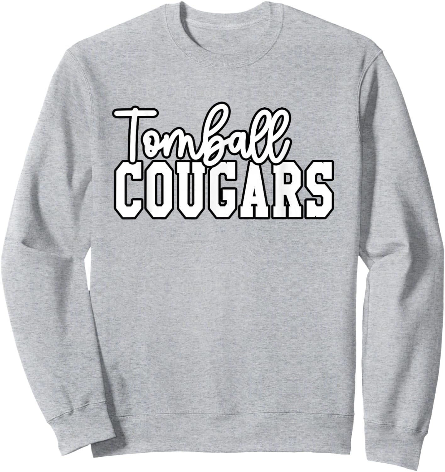 Tomball High School Cougars Sweatshirt - Sweatshirt | Ash