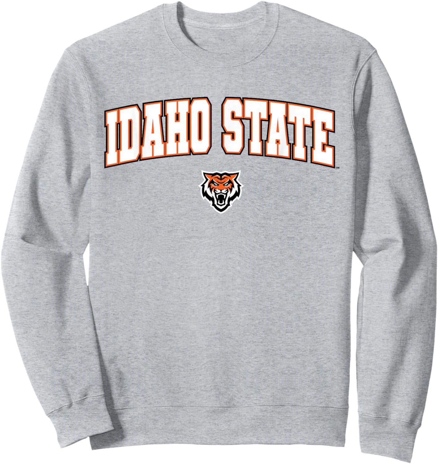 Idaho State University ISU Bengals Arch Logo Sweatshirt - Sweatshirt | Ash