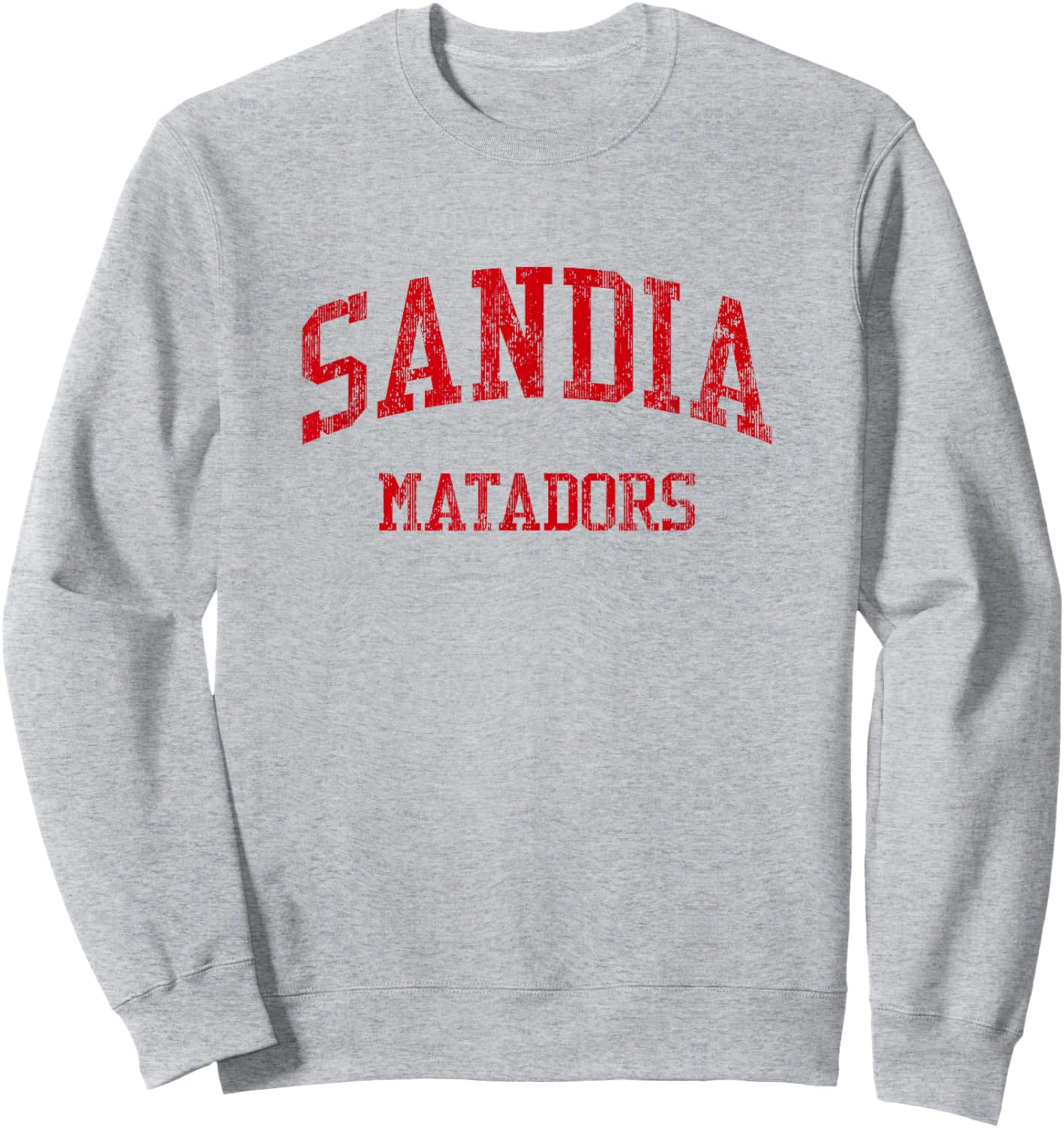 Sandia High School HS Albuquerque NM Vintage Sports Sweatshirt - Sweatshirt | Ash