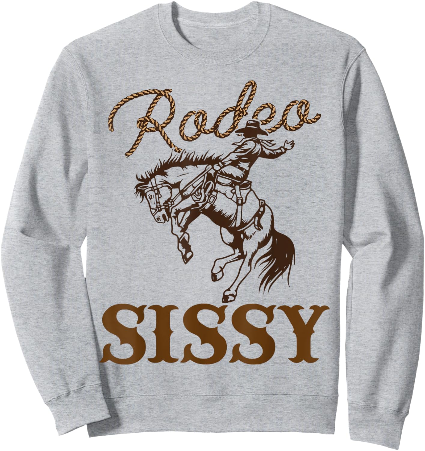 Sissy Birthday Cowboy Cowgirl Western Rodeo Sister Party Sweatshirt - Sweatshirt | Ash
