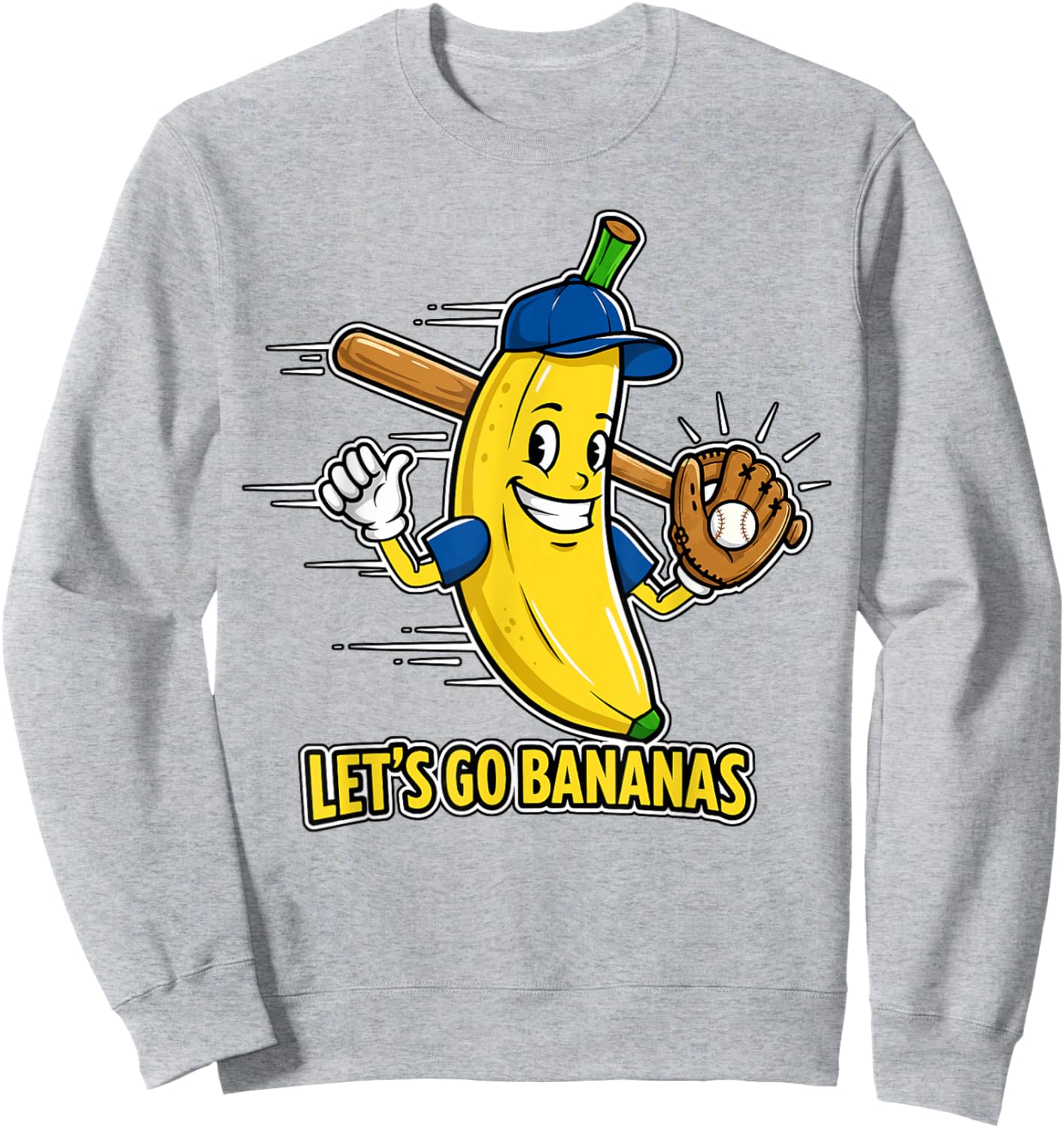 Funny Banana Shirts Gift Fruit Lovers Boys Lets Go Bananas Sweatshirt - Sweatshirt | Ash