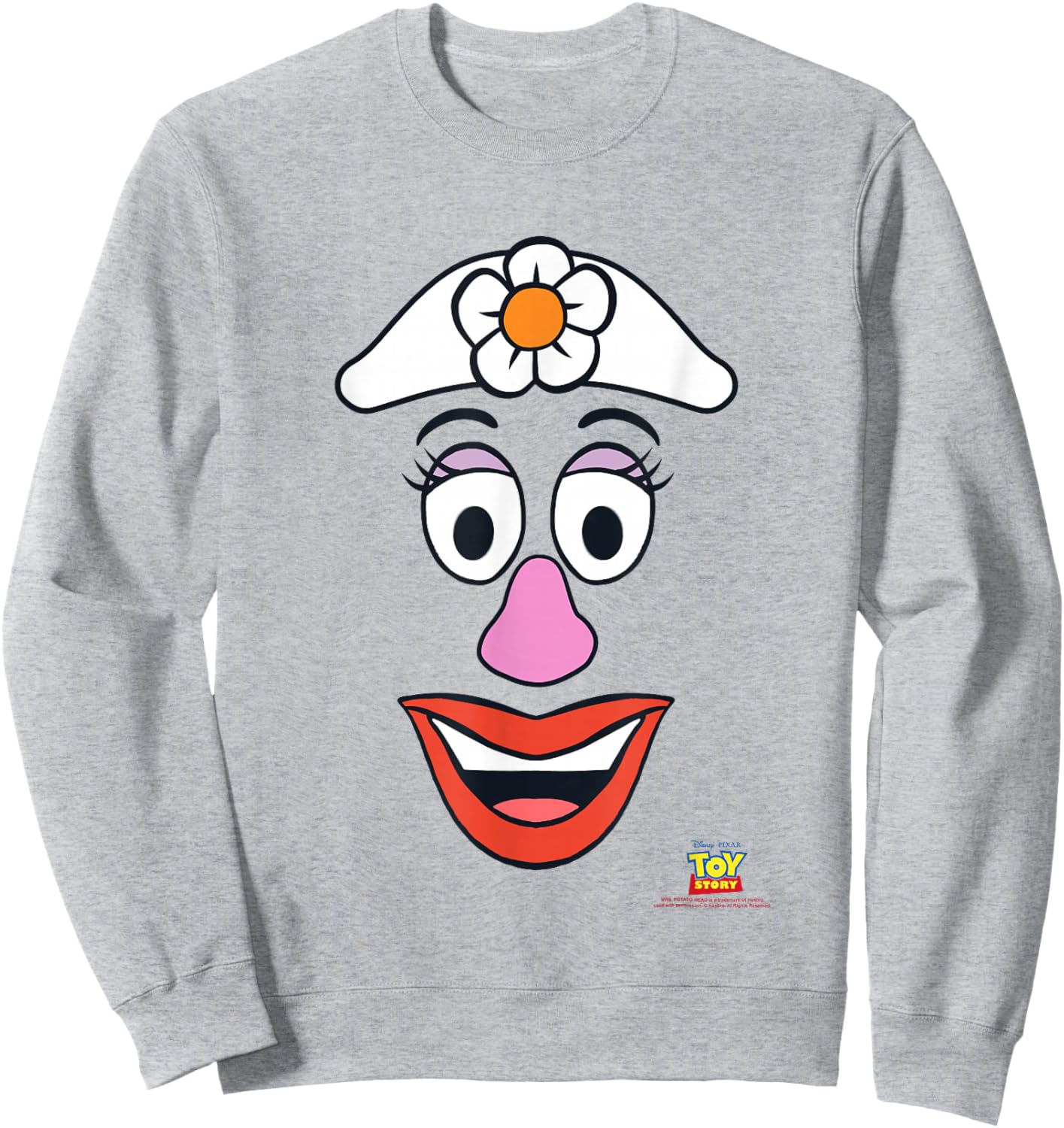 Disney Pixar Toy Story Mrs. Potato Head Big Face Sweatshirt - Sweatshirt | Ash