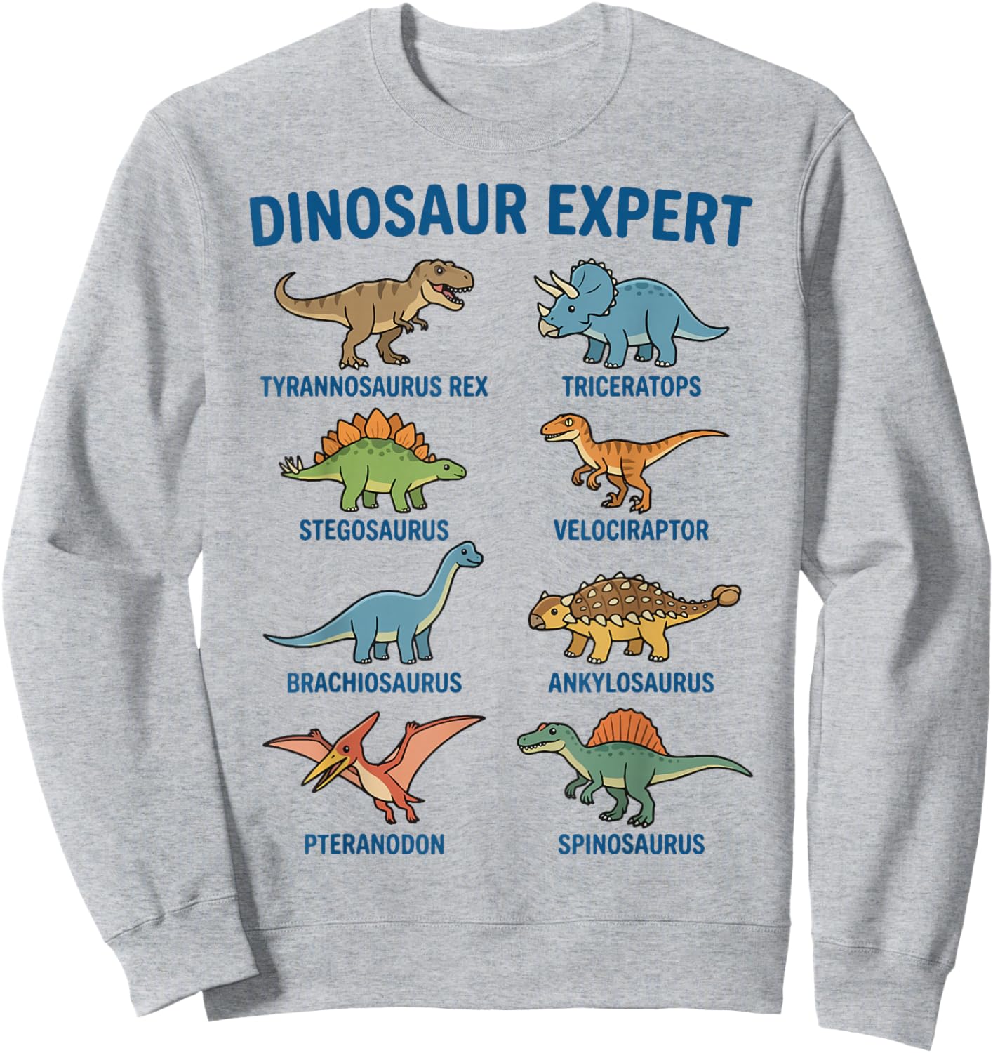 Dinosaur Expert Ankylosaurus Fossil Paleontology Sweatshirt - Sweatshirt | Ash