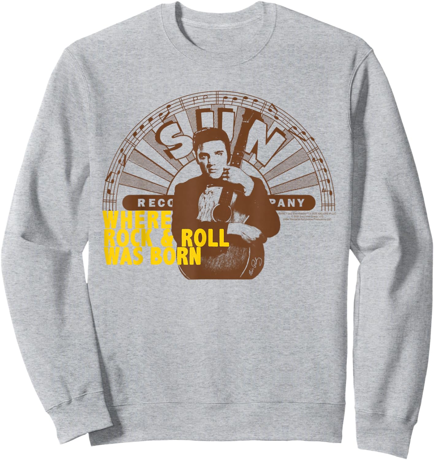 Offiziell Elvis Presley Where Rock and Roll was Born Sweatshirt - Sweatshirt | Ash