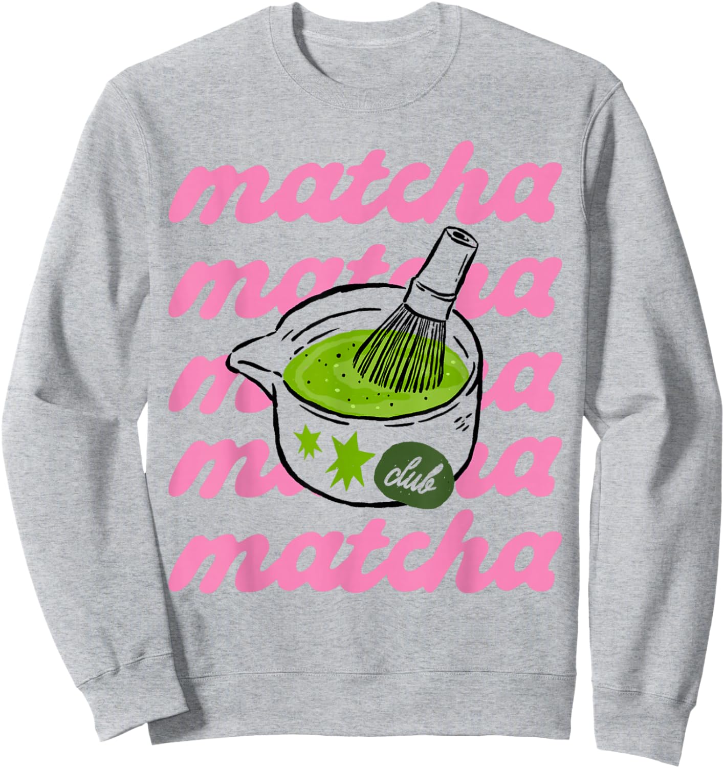 Funny Matcha Latte Lovers Costume Green Tea Sweatshirt - Sweatshirt | Ash