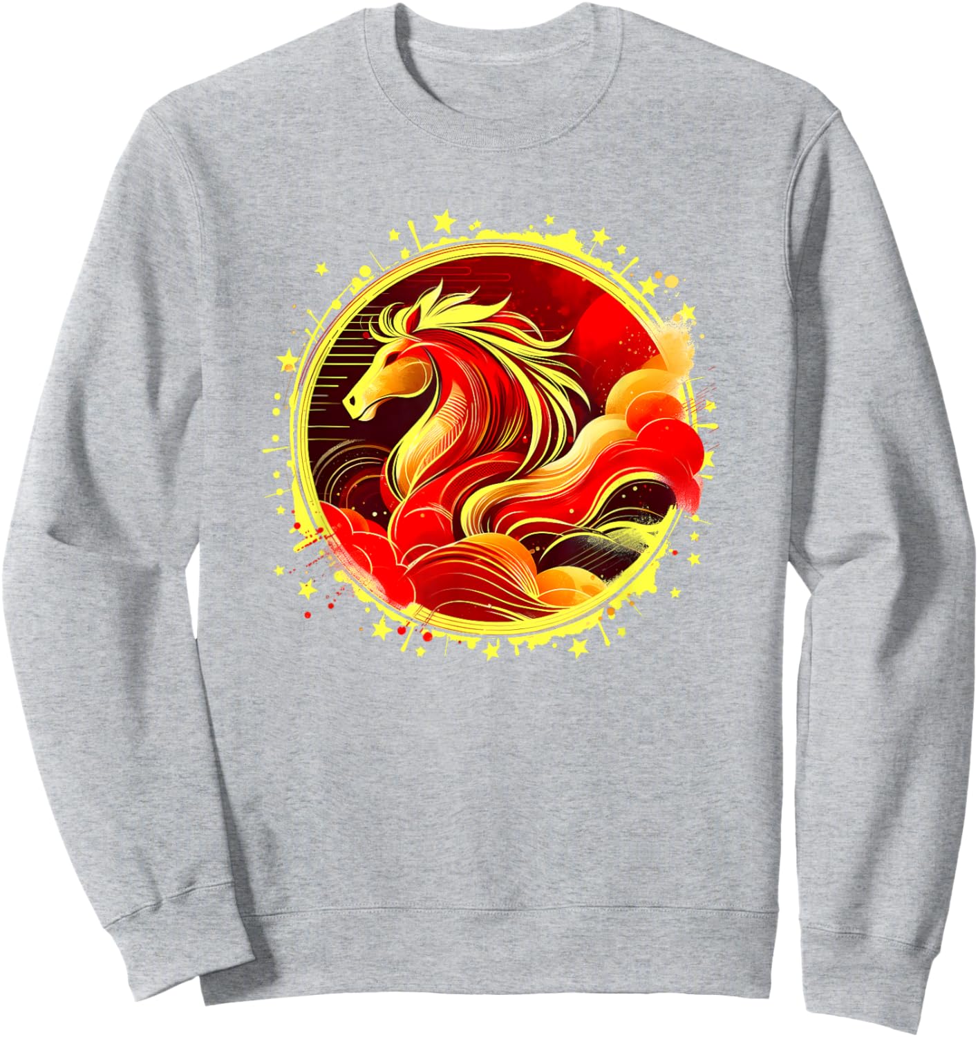 Year of the Horse 2026 New Year Lunar New Year Sweatshirt - Sweatshirt | Ash