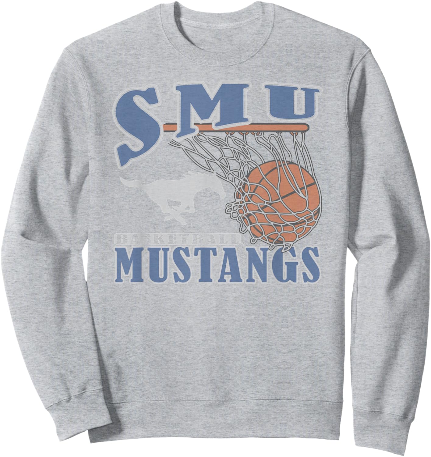 SMU Mustangs Basketball Vintage Lift Red Sweatshirt - Sweatshirt | Ash