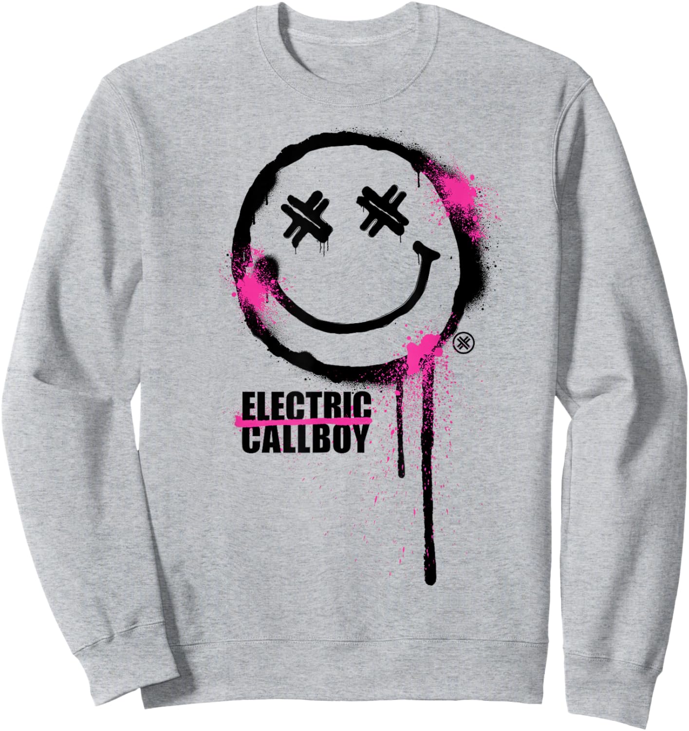 Spray Smile Sweatshirt - Sweatshirt | Ash