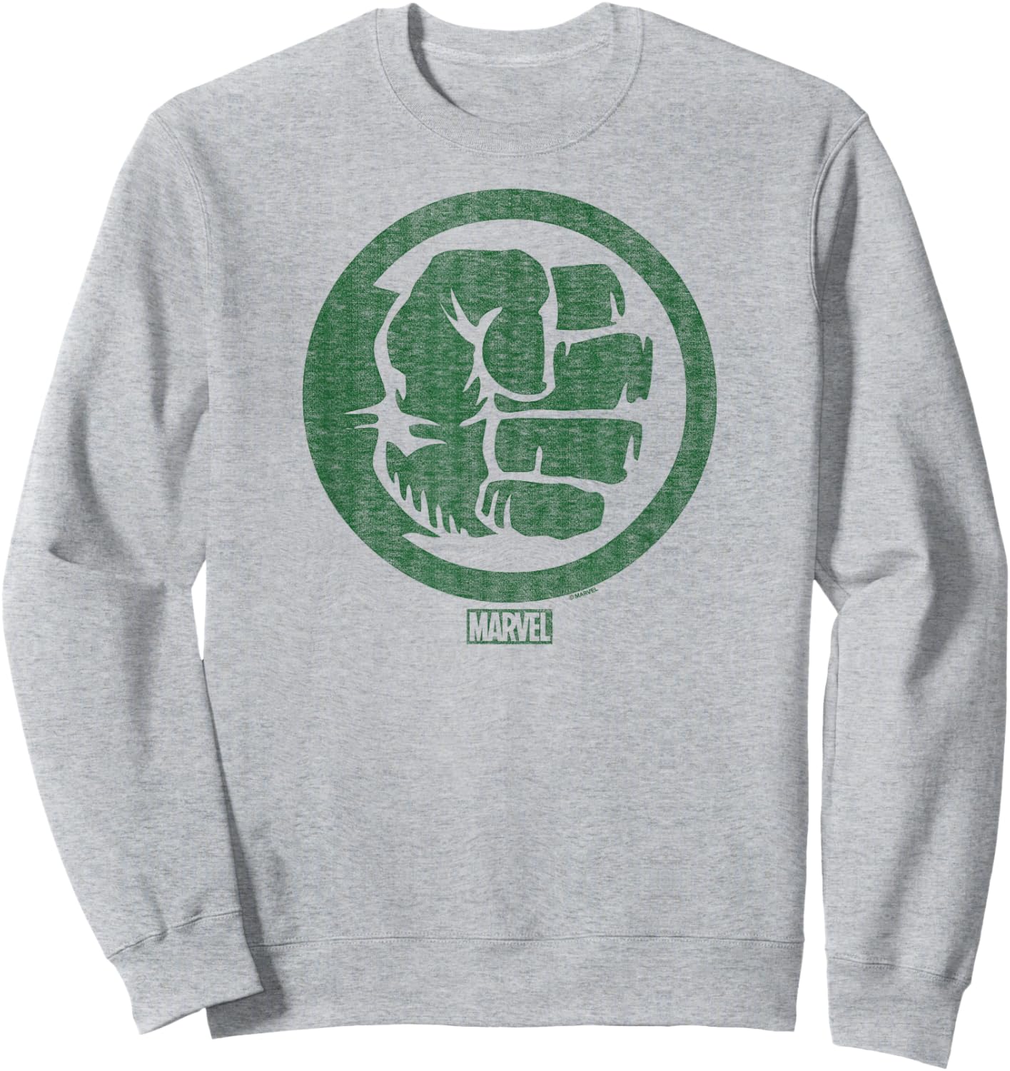 Hulk - Fist Symbol Sweatshirt - Sweatshirt | Ash