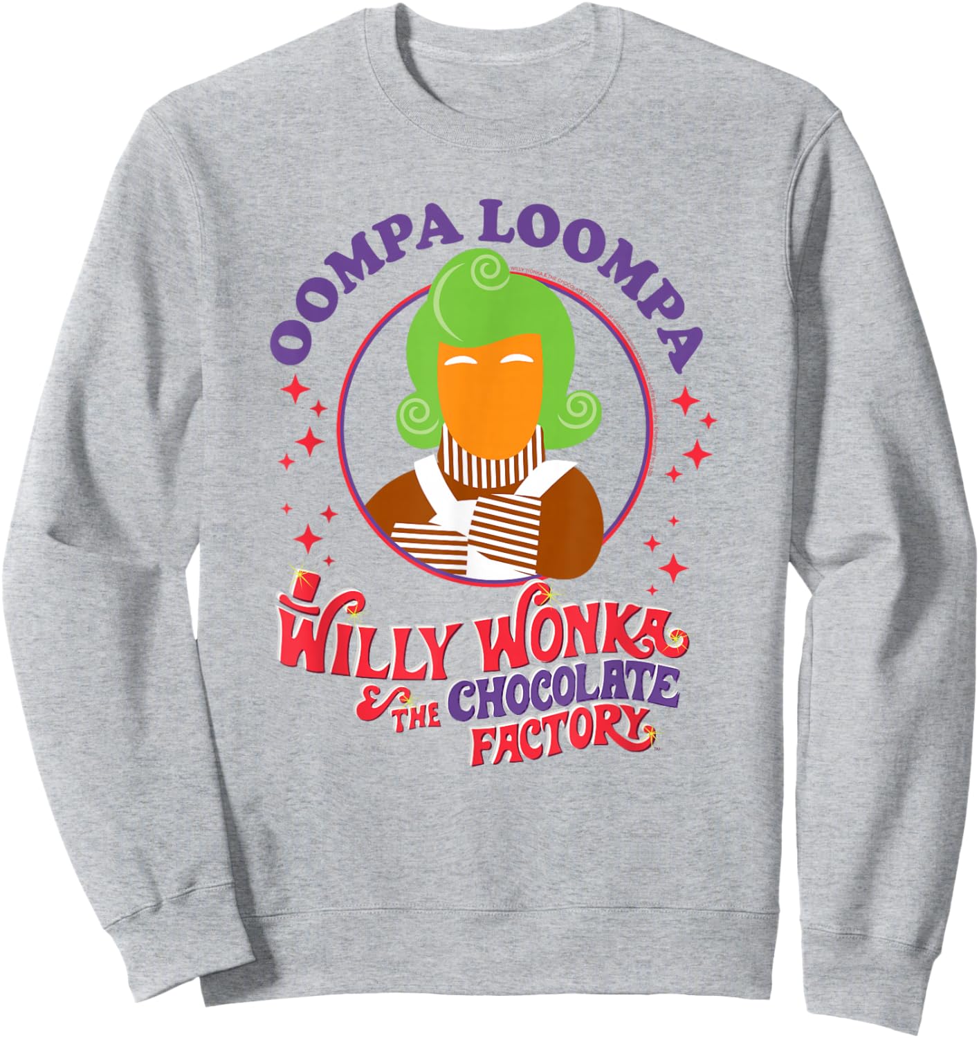 Willy Wonka and The Chocolate Factory Oompa Loompa Drawing Sweatshirt - Sweatshirt | Ash