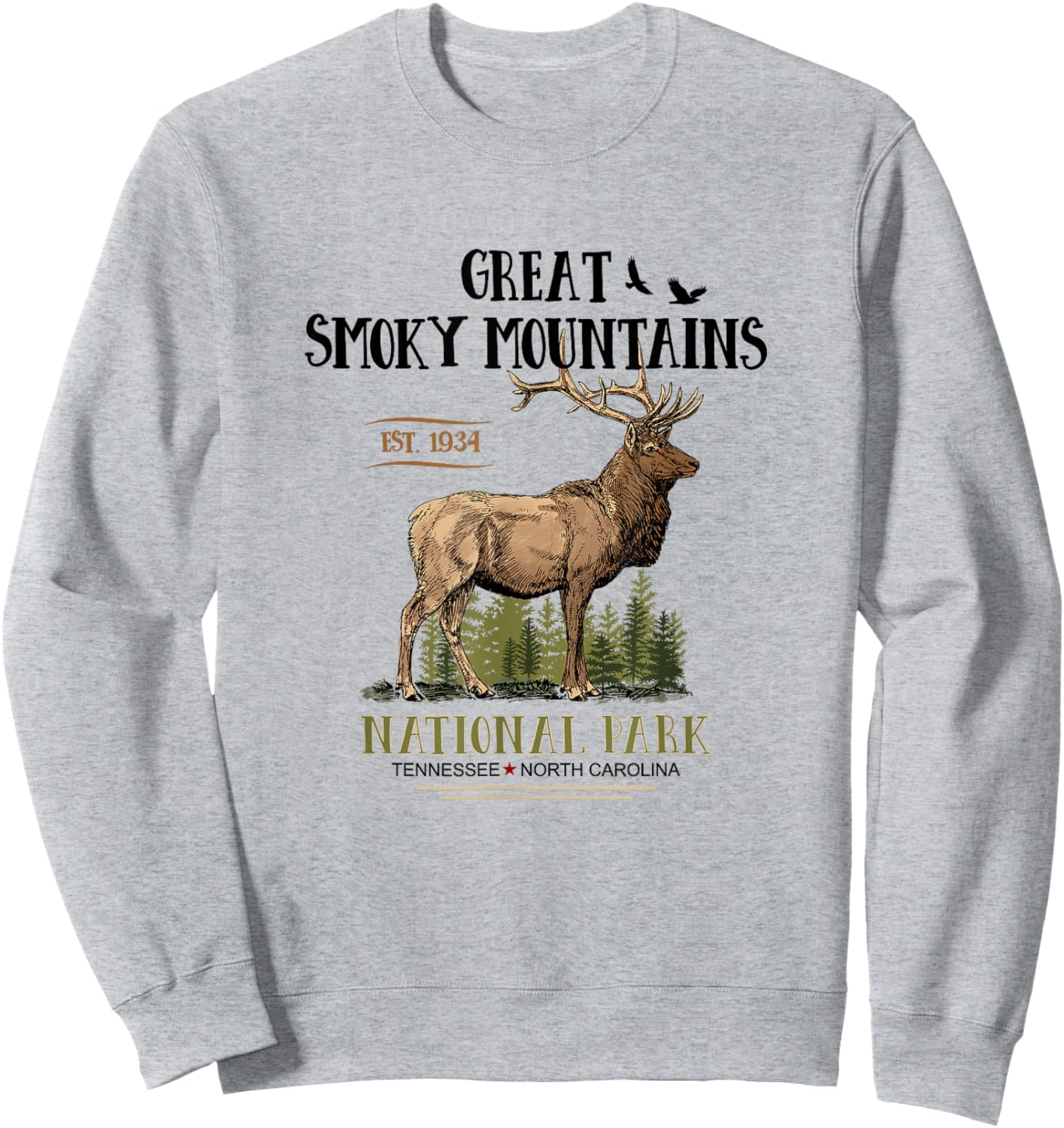 Great Smoky Mountains National Park Sweatshirt - Sweatshirt | Ash