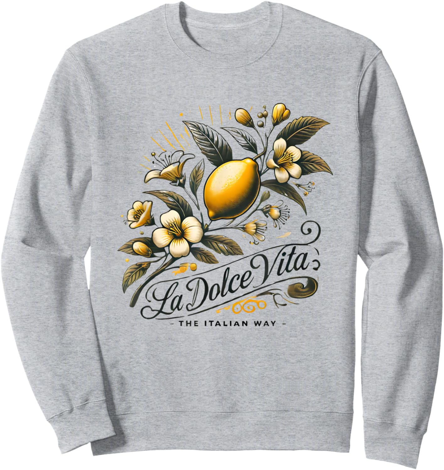 La Dolce Vita Team Limoncello Italy Amalfi Lemon Spritz , white, S Sweatshirt - Sweatshirt | Ash