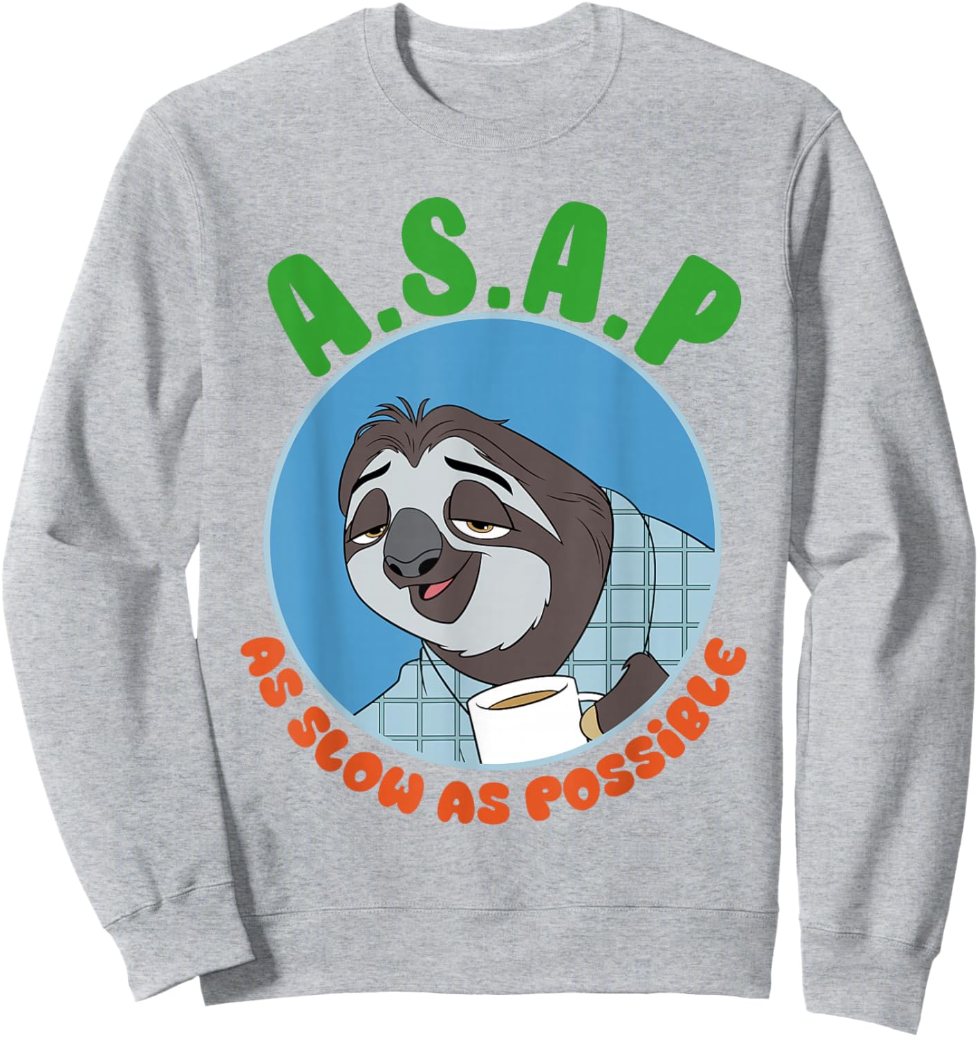 Zootopia 2 Flash Sloth Slow Sweatshirt - Sweatshirt | Ash